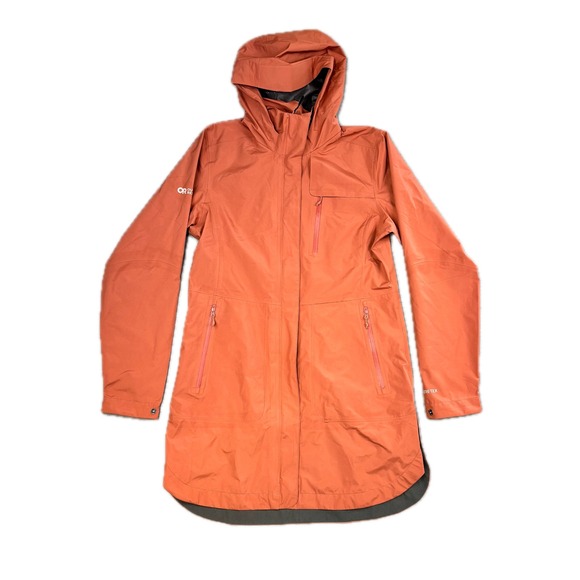 Outdoor Research Jackets & Blazers - Outdoor Research Womens Aspire Trench GORE-TEX Rain Jacket Orange 287622 Small
